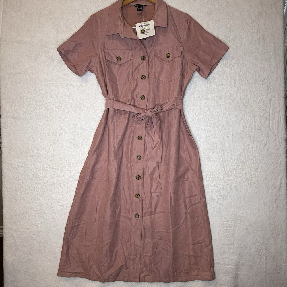 Millenium Large Women’s  Dress Button Front Long Belt